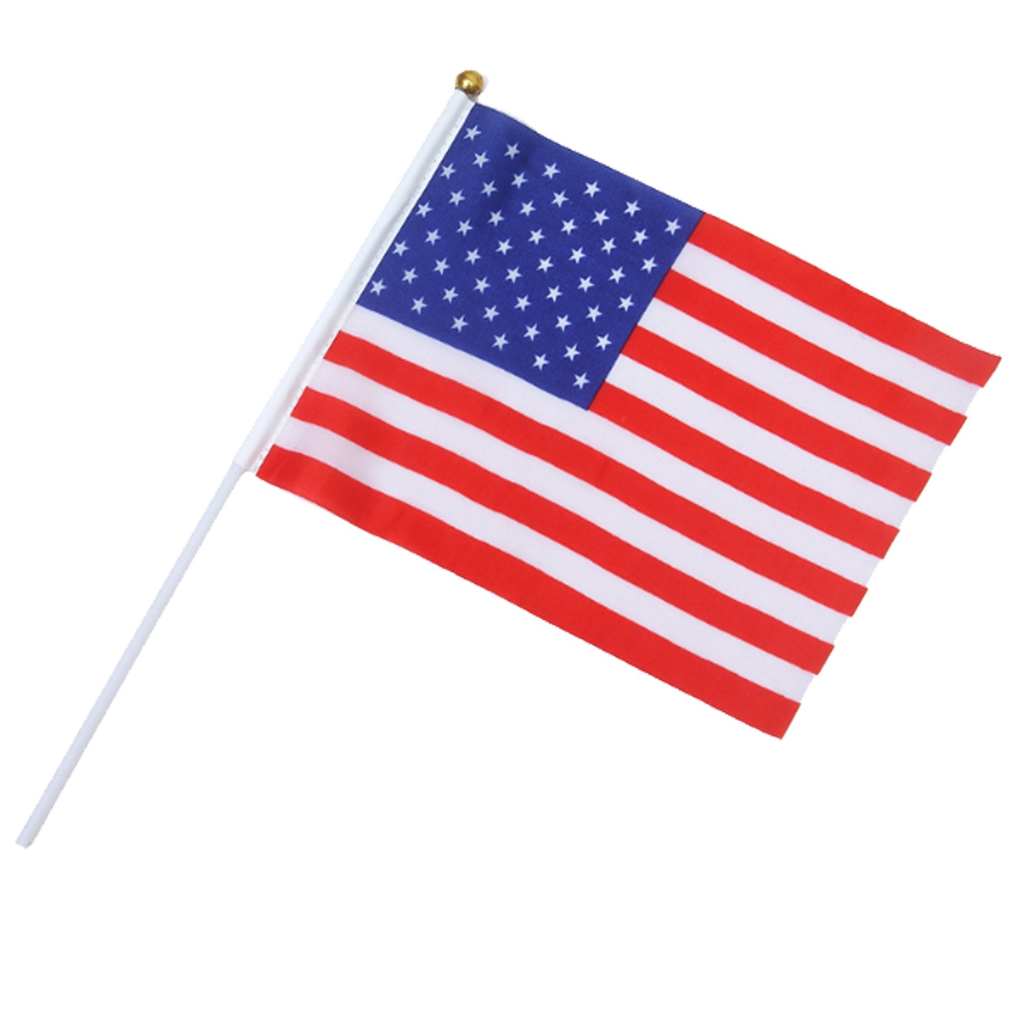 Outdoor 5.6"x8.3" American Flag Small With Plastic Stick 4