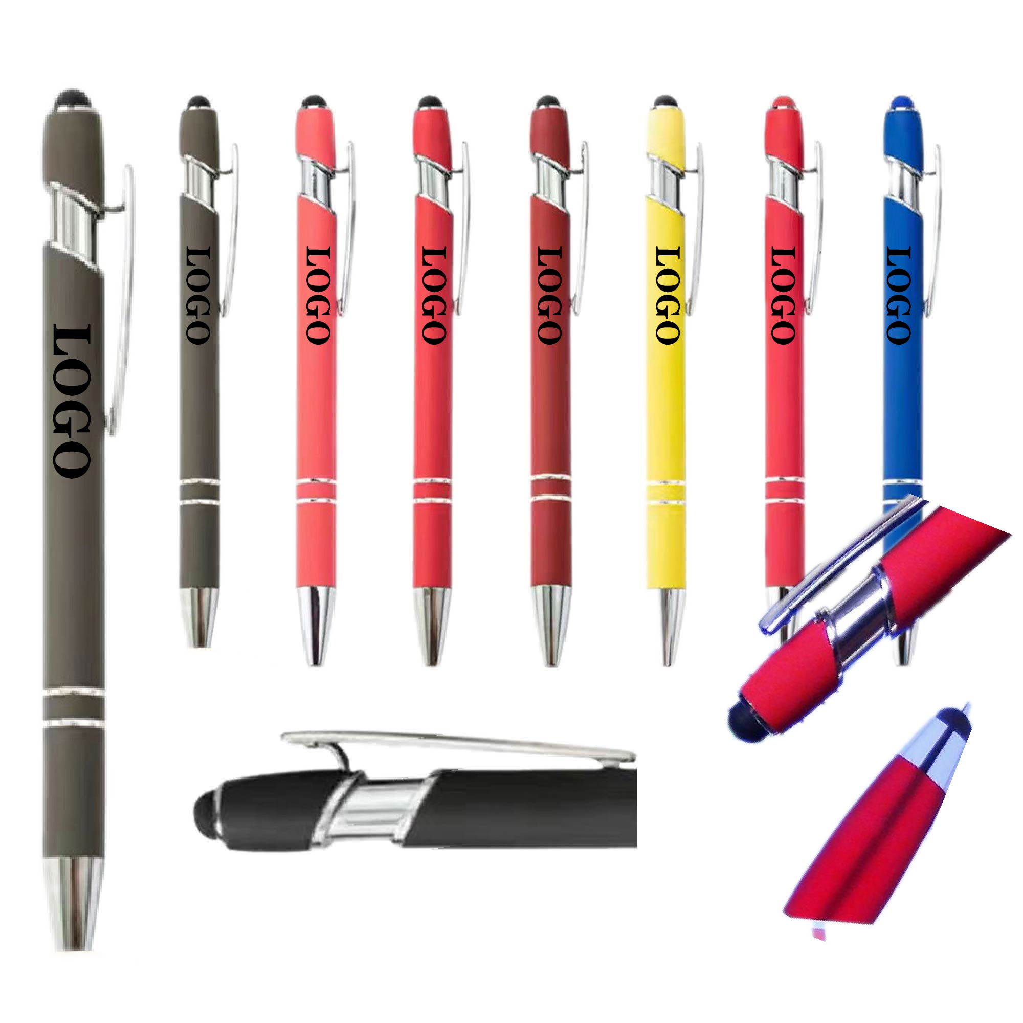 Rubberized Soft Touch Metal Ballpoint Pen 3