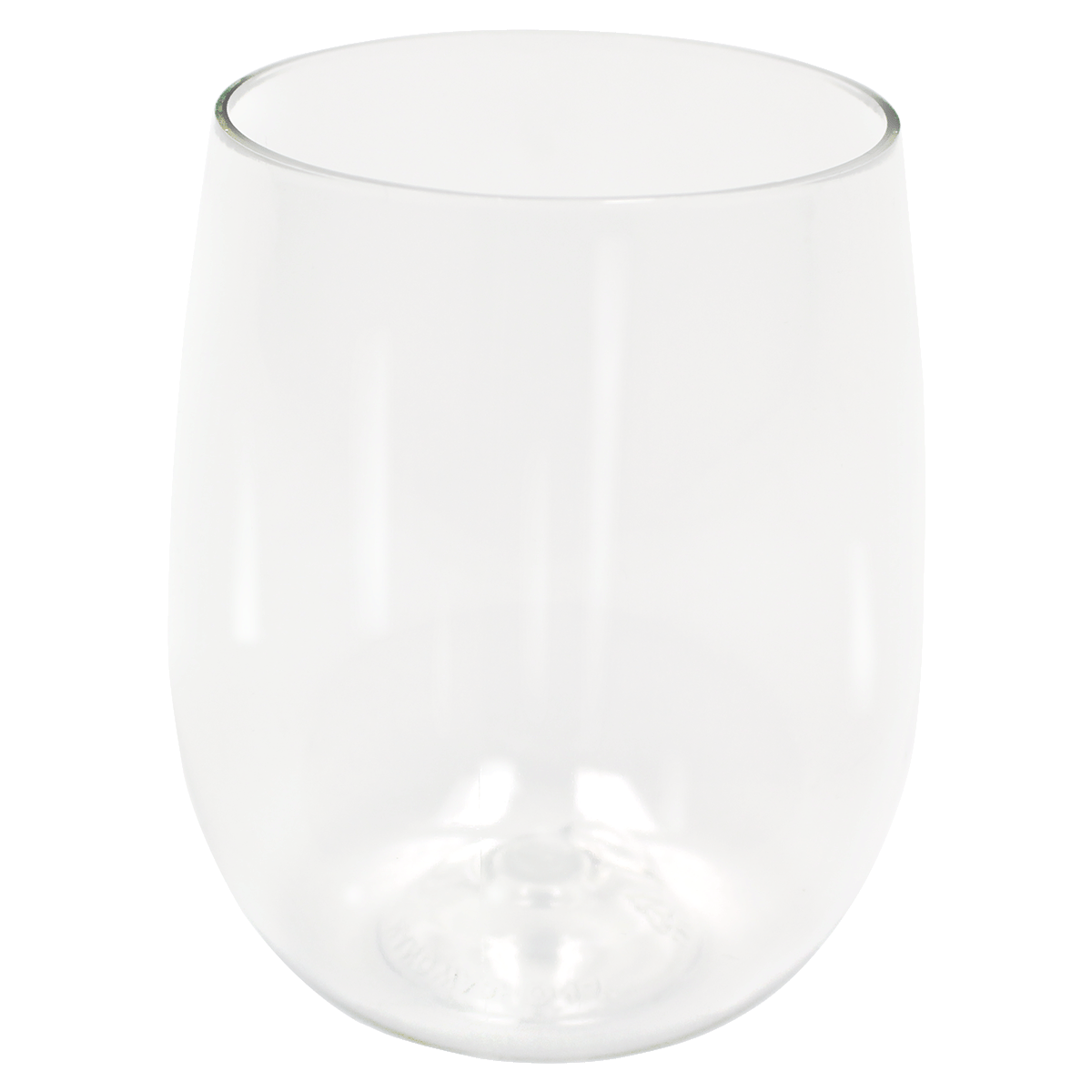 12 oz. Plastic Stemless Wine Glass 1