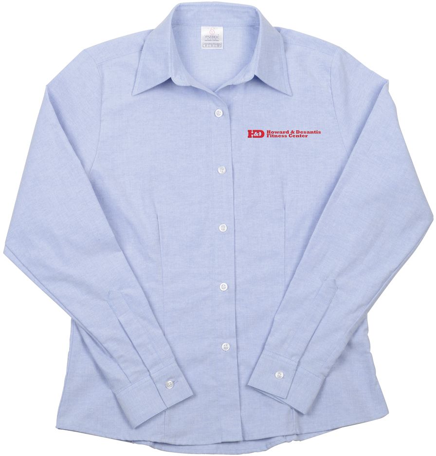 WOMEN'S LONG SLEEVE OXFORD SHIRT 12