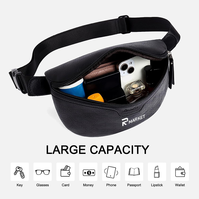 Versatile Waterproof Waist Pack made of durable IPX4 waterproof nylon material 6