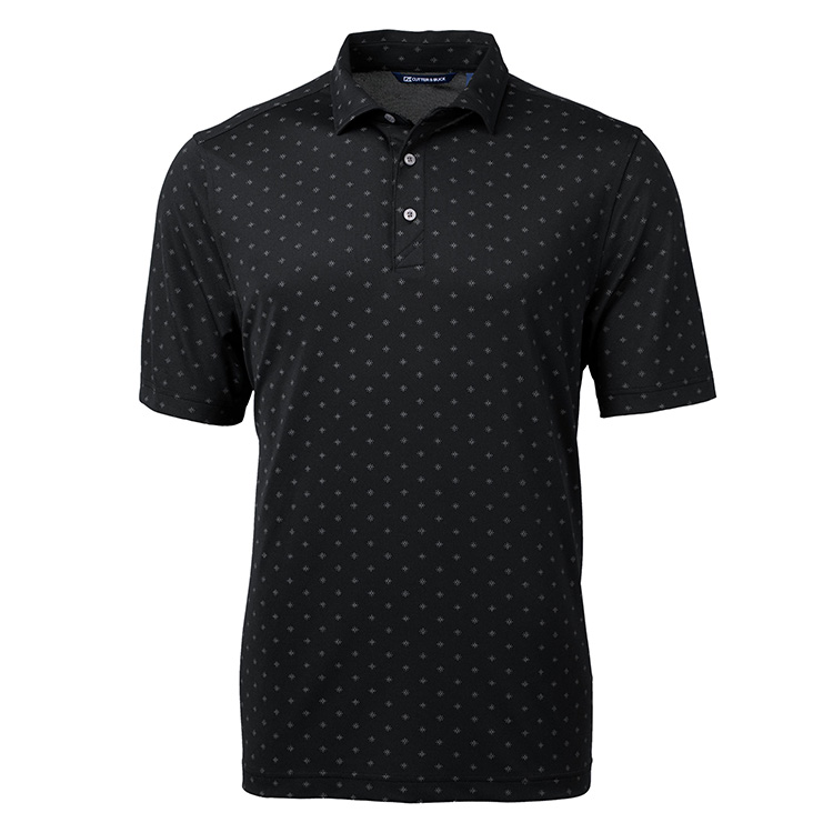 Cutter & Buck Virtue Eco Pique Tile Print Recycled Men's Polo 3