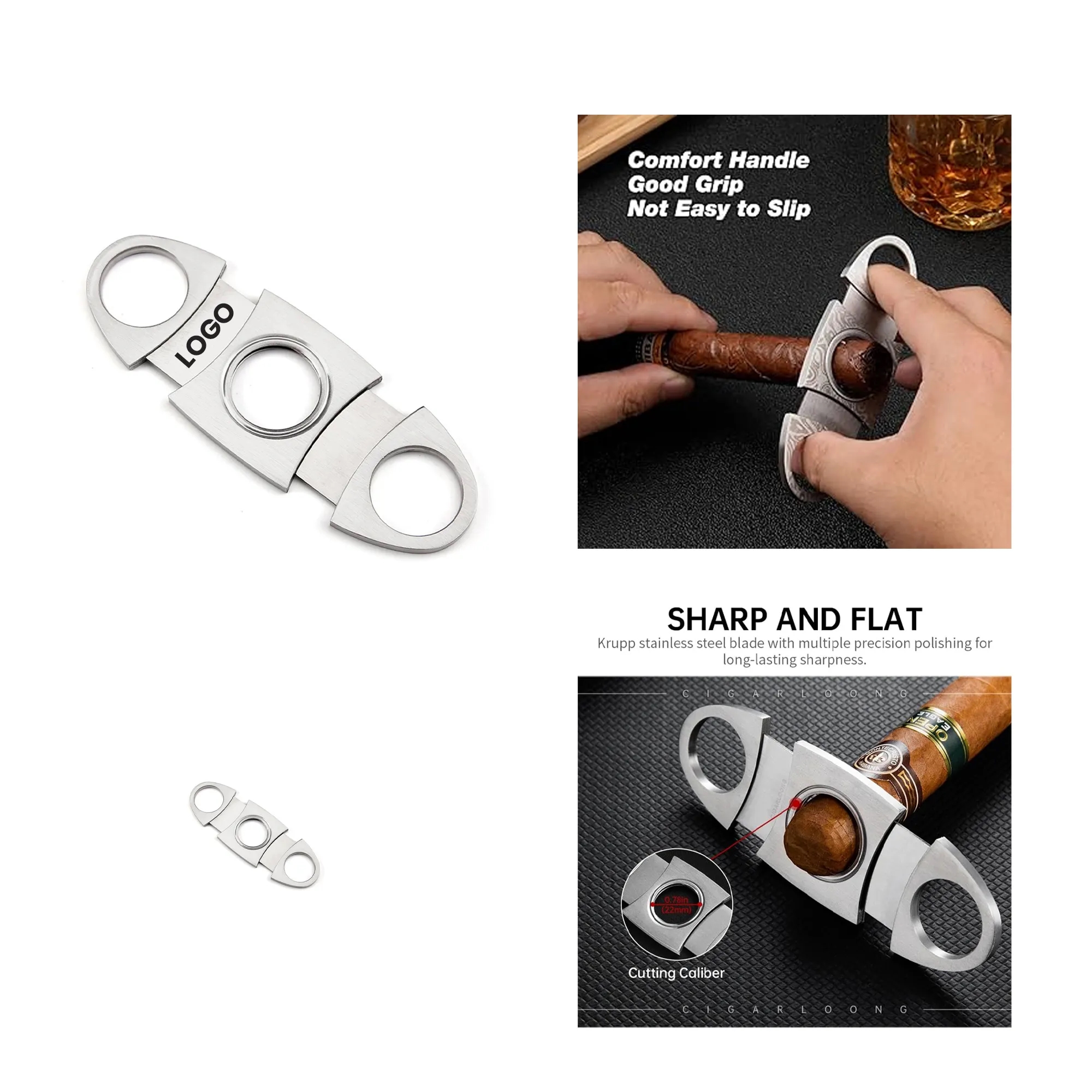 Stainless Steel Cigar Cutter 1