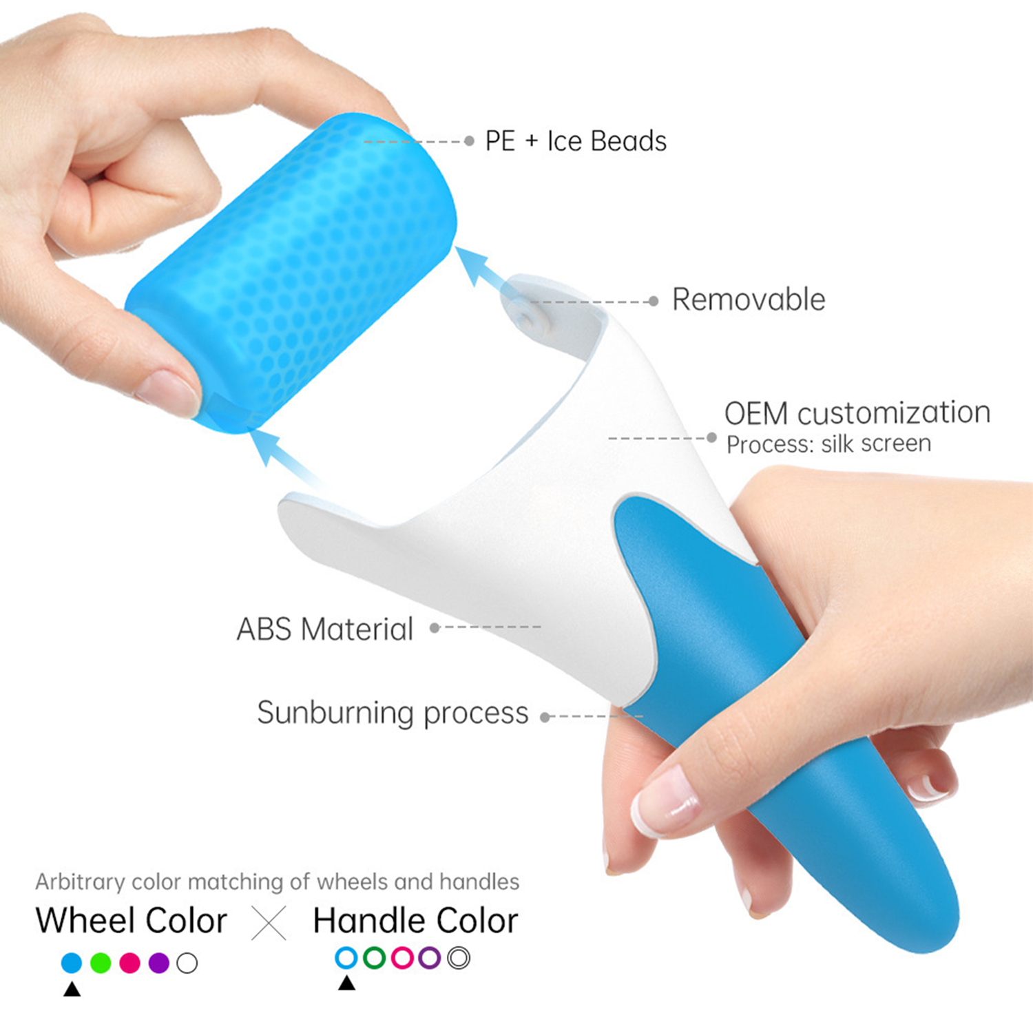 Facial ice roller for cold therapy 5