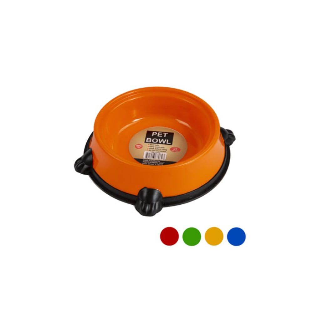 Plastic Pet Bowls - Assorted Colors 38 oz 2