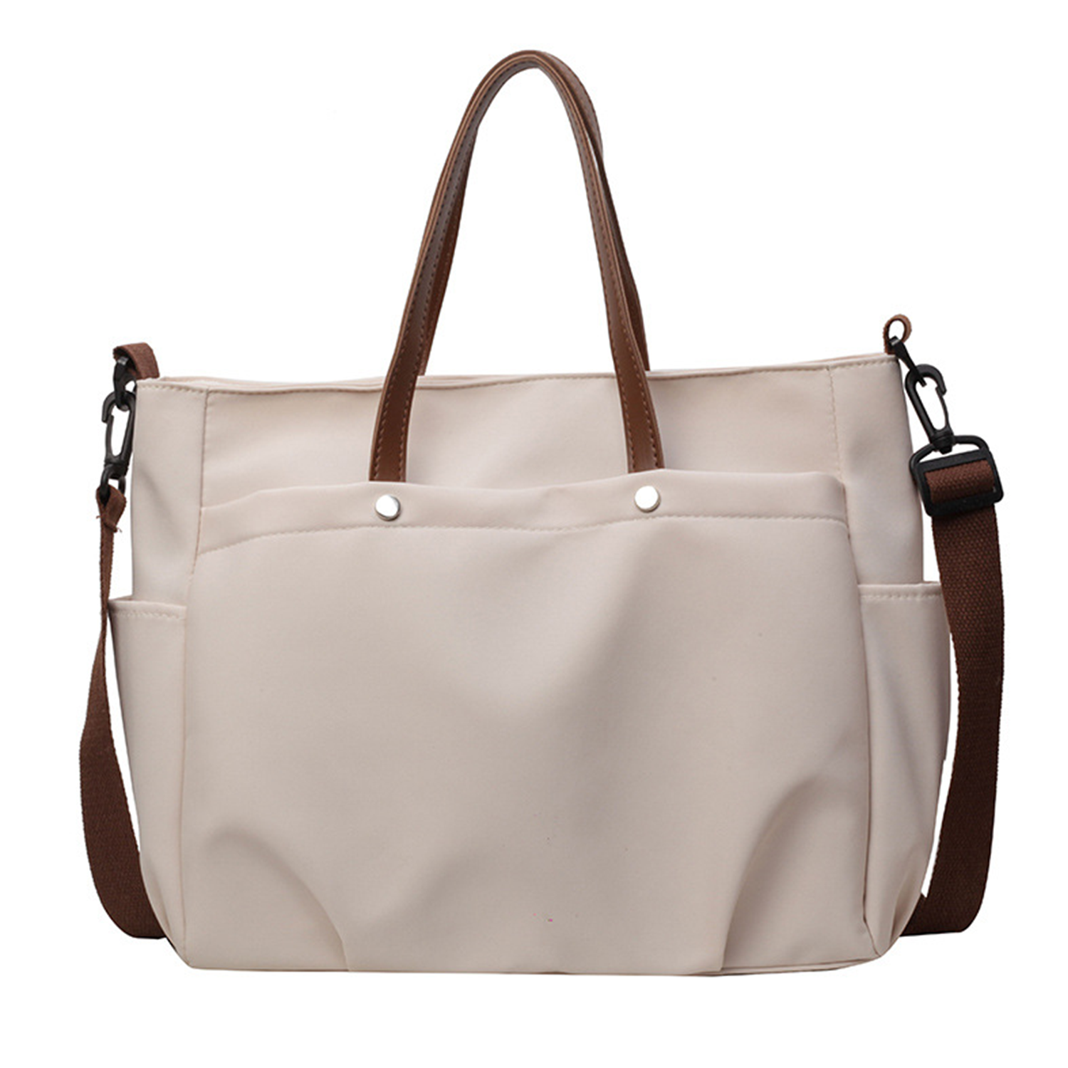 Large Capacity Canvas Shoulder Tote Bag, custom tote bag with logo imprint 7