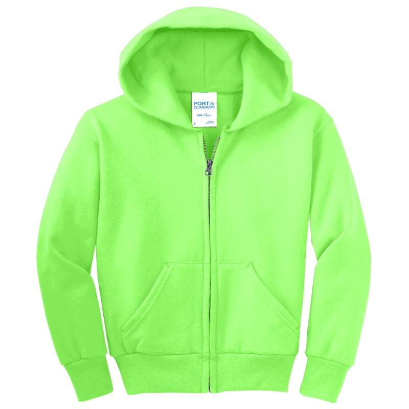 Port & Company - Youth Core Fleece Full-Zip Hooded Sweatshirt. 41