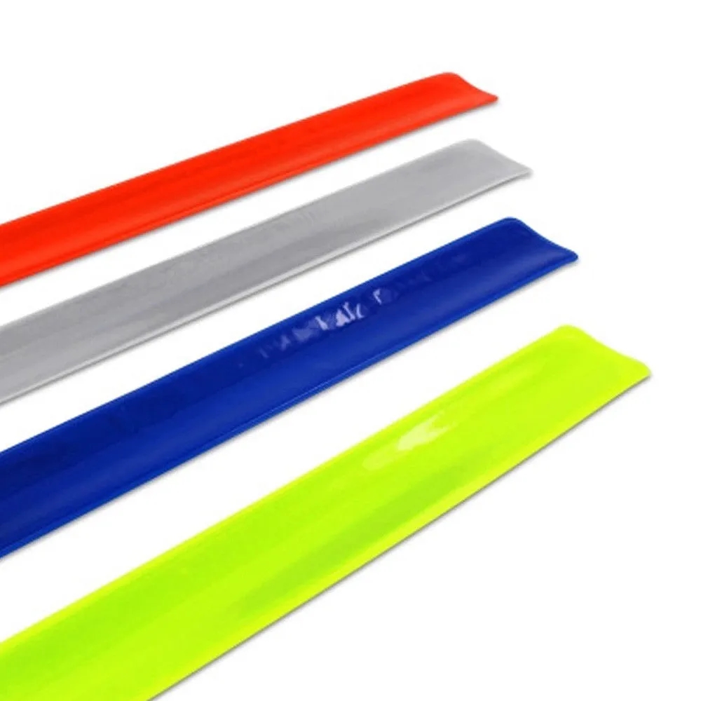 PVC Reflective Slap Bracelet Wristband 5
