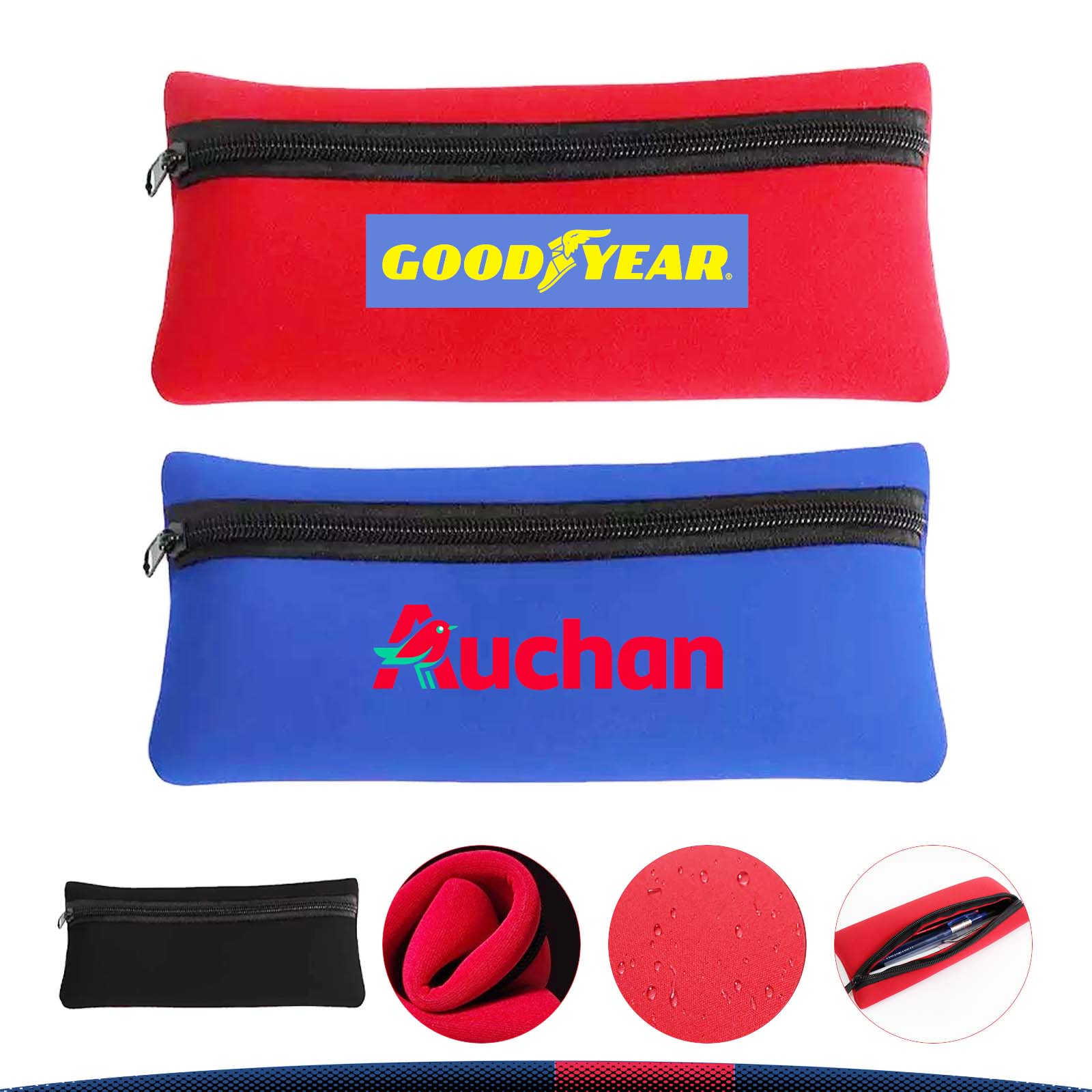 Flat Zip Pencil Pouch 3