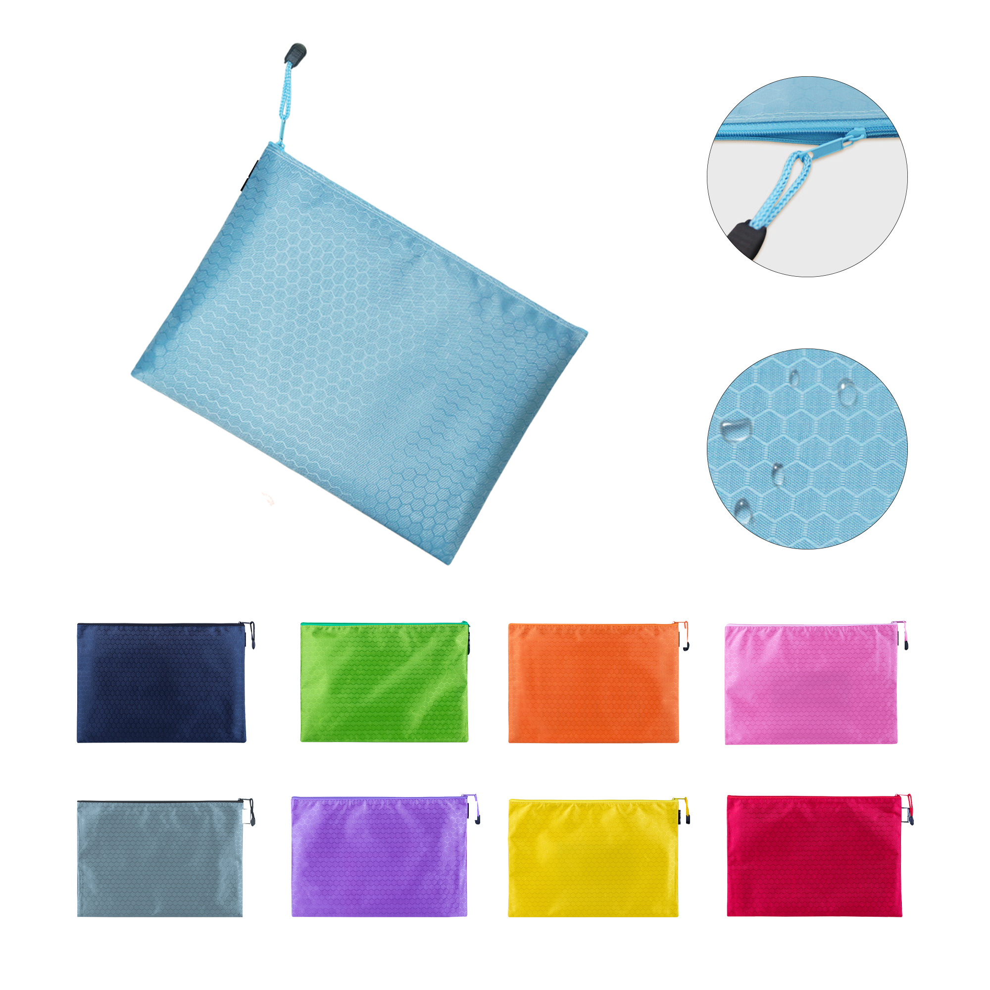 A4 Document Holder Zipper Organizer Pouch 3