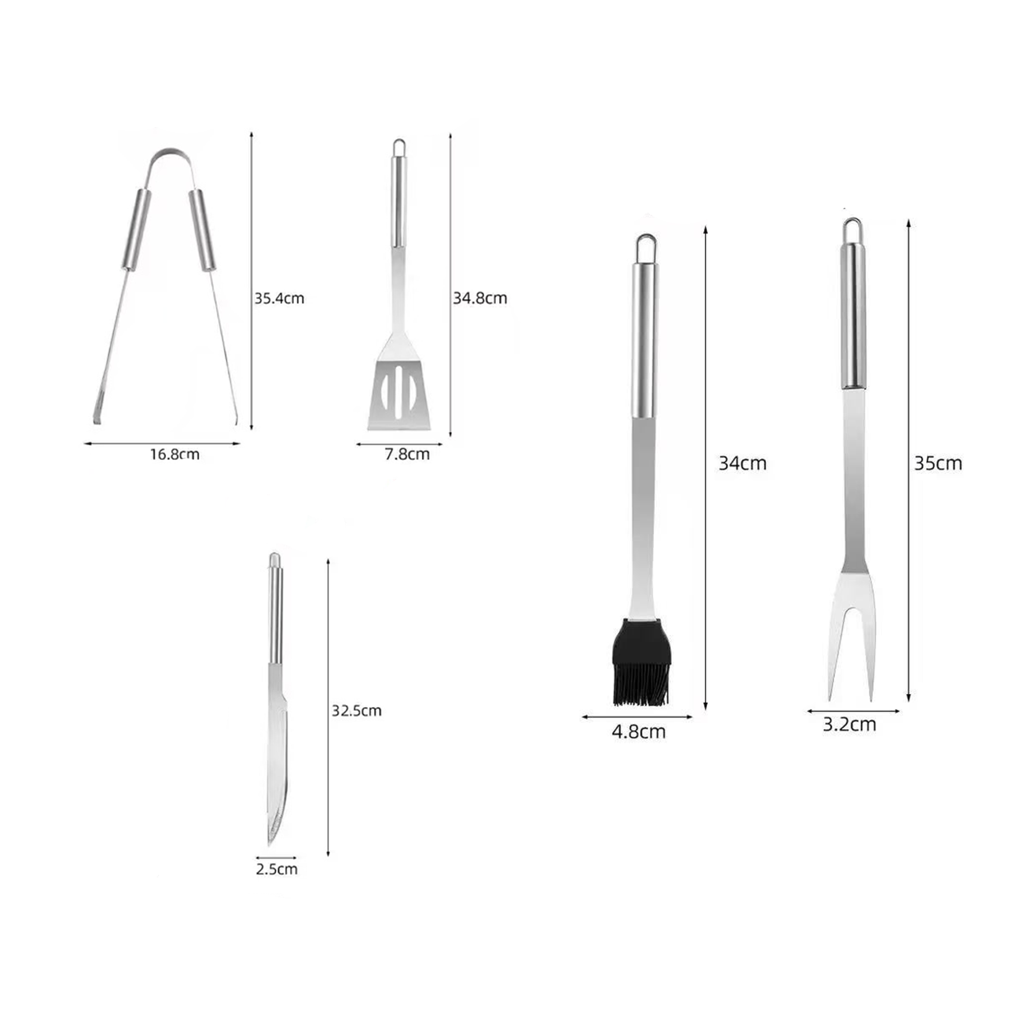 5PCS Outdoor BBQ Grill Tool Set 3