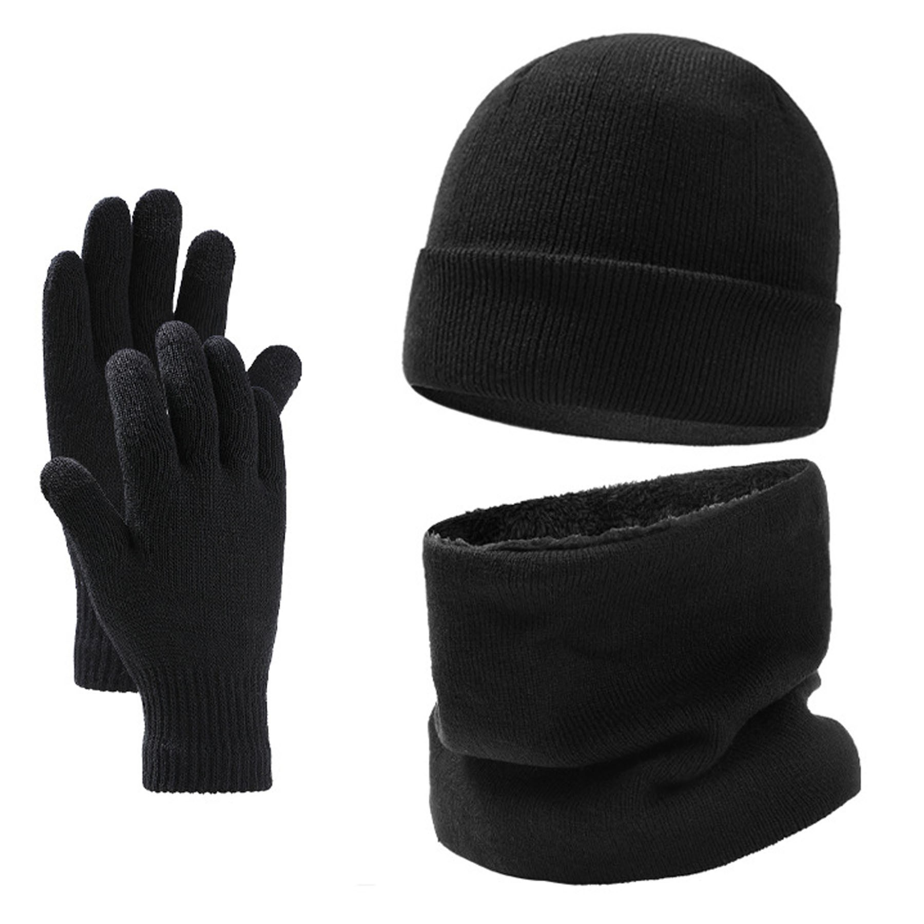 Winter Beanie Scarve Glove Set 3