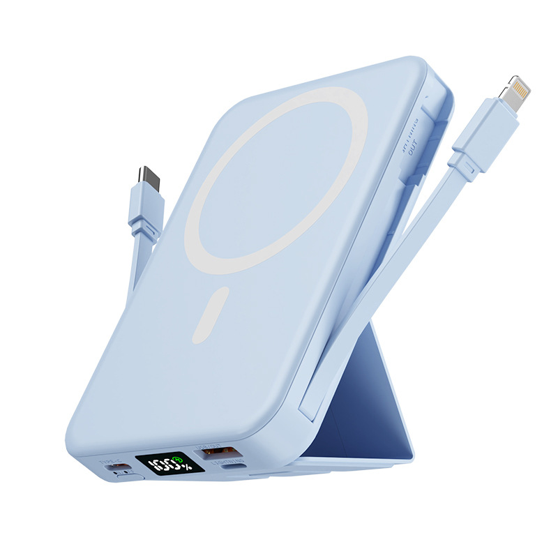 10000mAh 15W Magnetic Wireless Power Bank W/ Stand 1