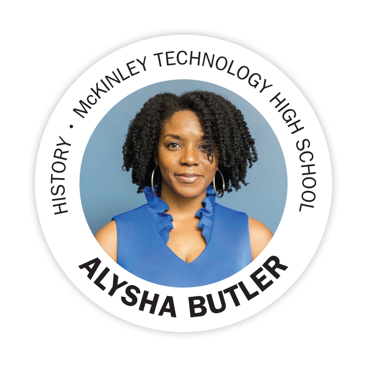 USA Made Tamper Evident Photo ID Badge (2.5") Circle