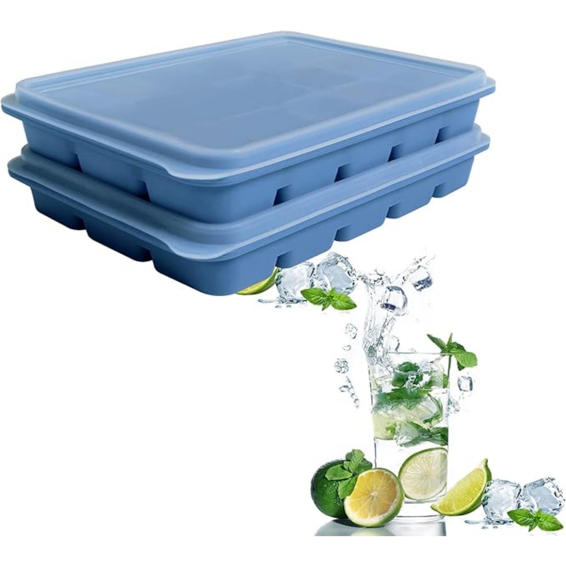 Trays Set Silicone Ice Cube Mold 4