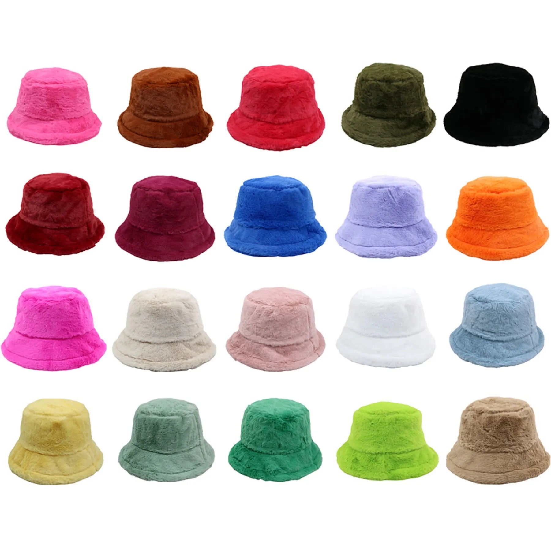 Winter Faux Fluffy Warm Bucket Hat 6