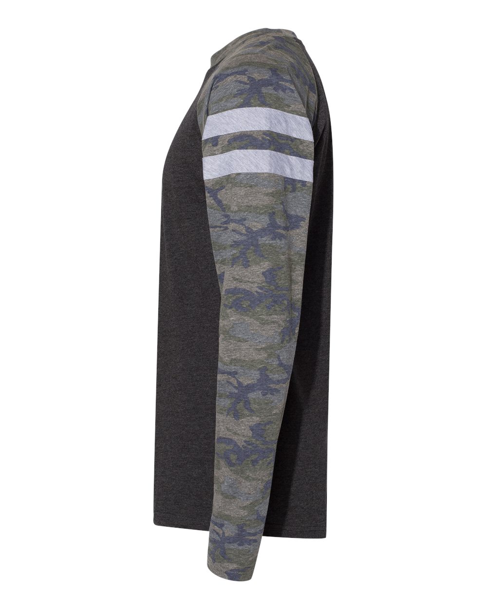 Unisex Fine Jersey Mash Up Long Sleeve Tee - 6934 4