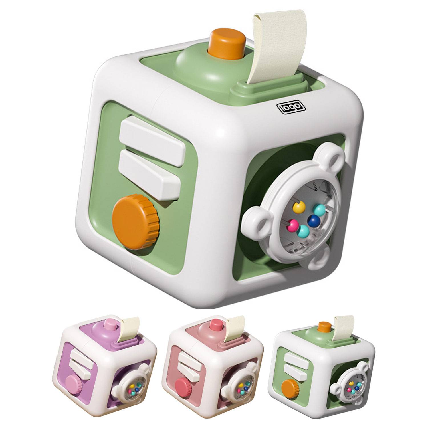 Baby 6 in 1 Sensory Busy Cube Toys 9