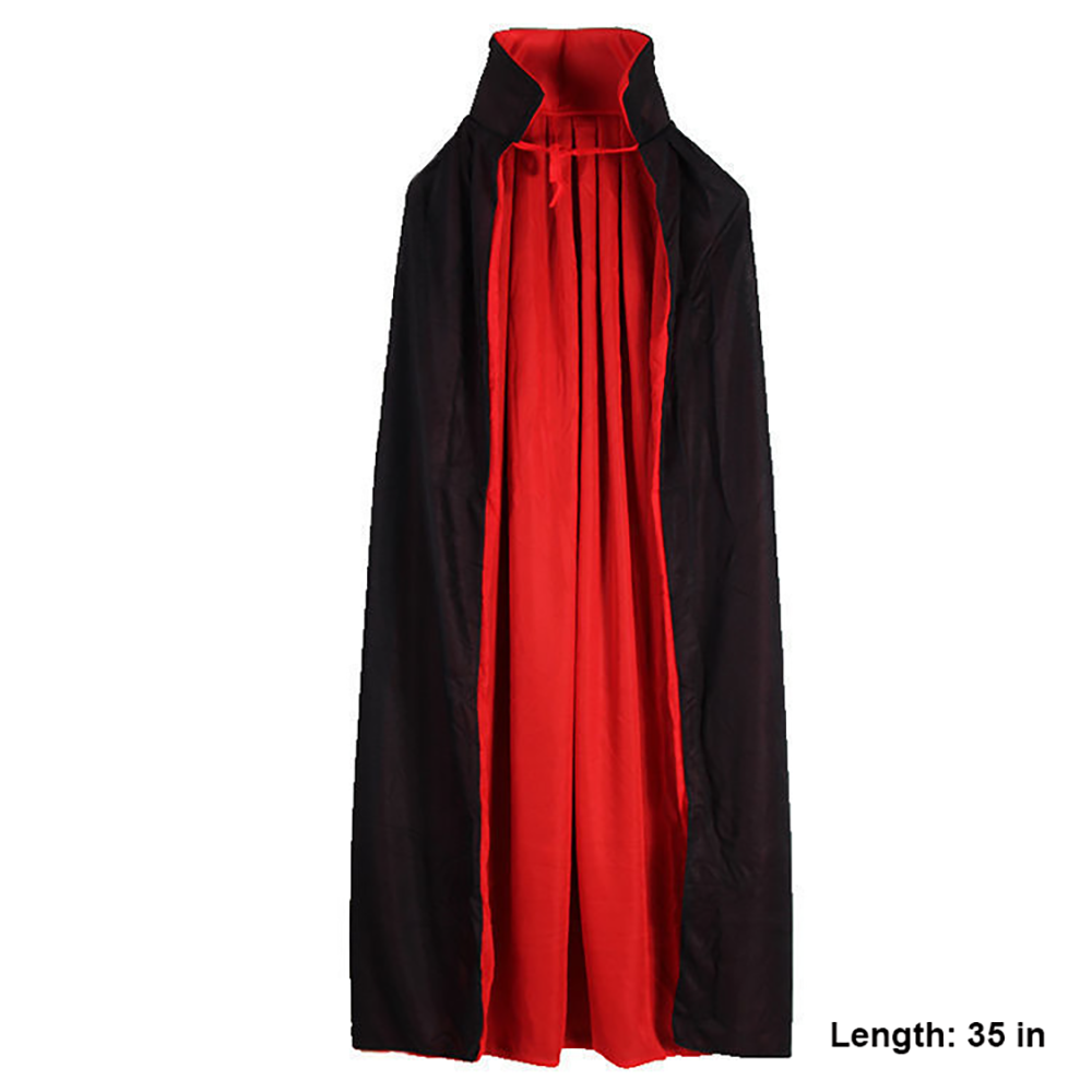 Halloween Black And Red Double Sided Cloak 4