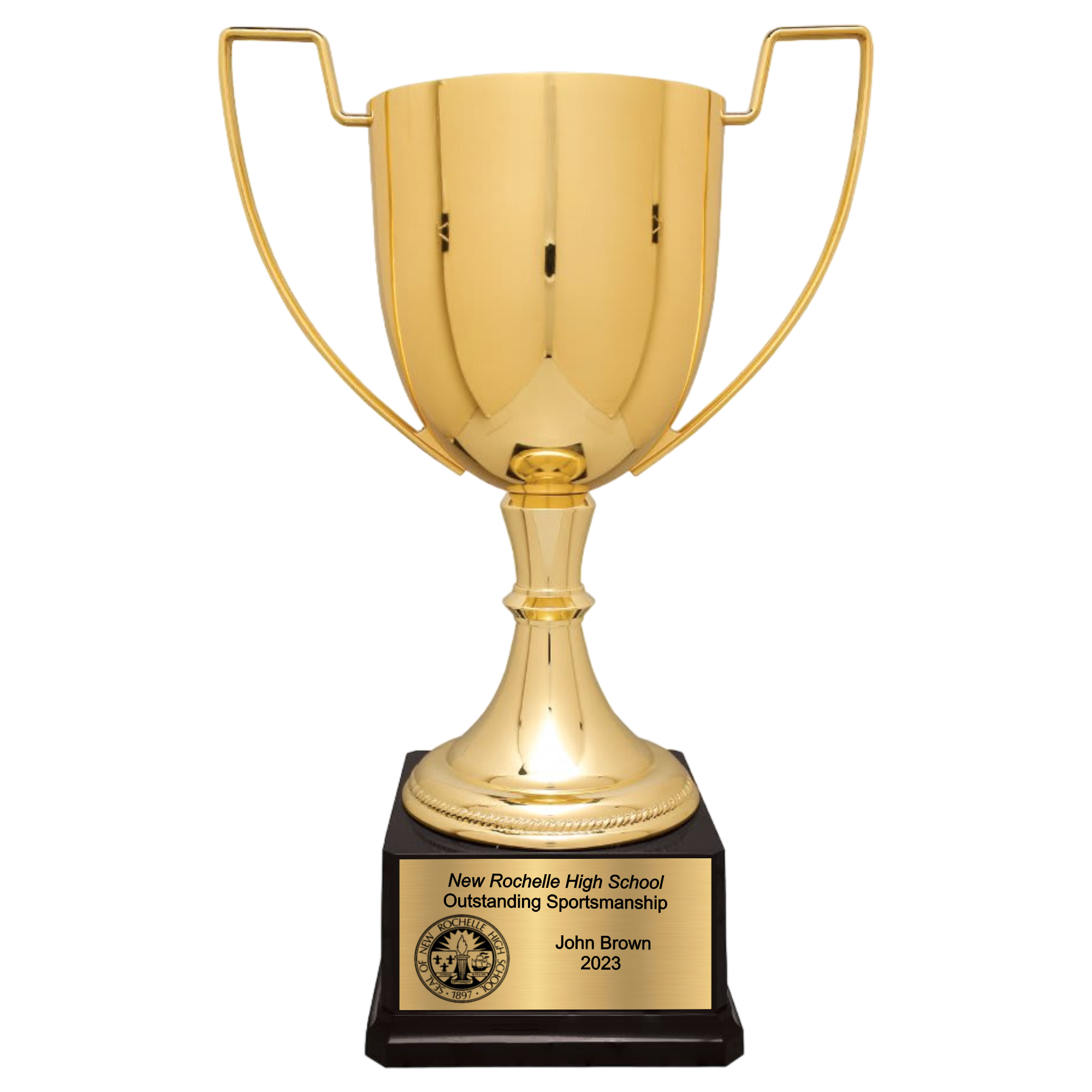 17 1/2" Completed Zinc Cup Trophy on Plastic Base 10