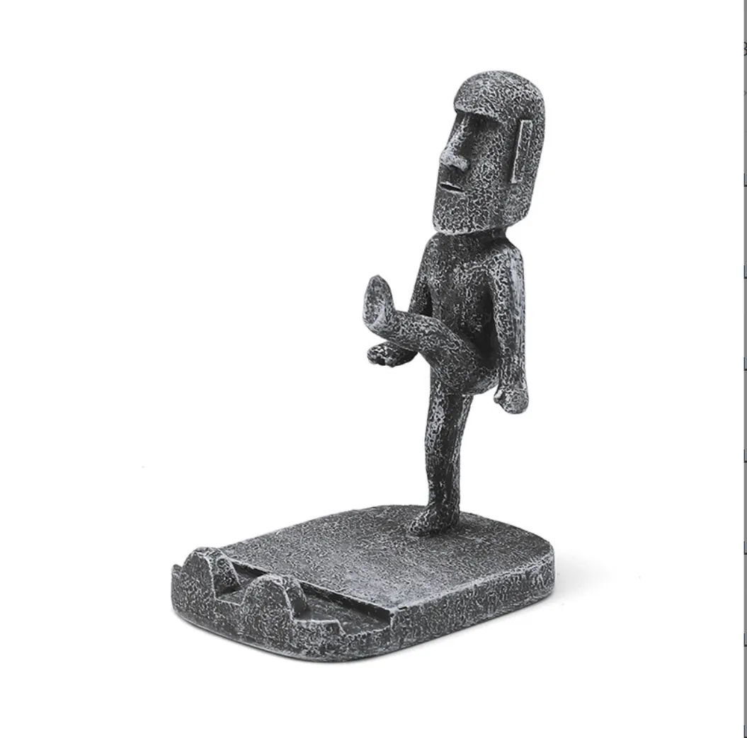 Kung Fu moai Easter Island phone stand 2
