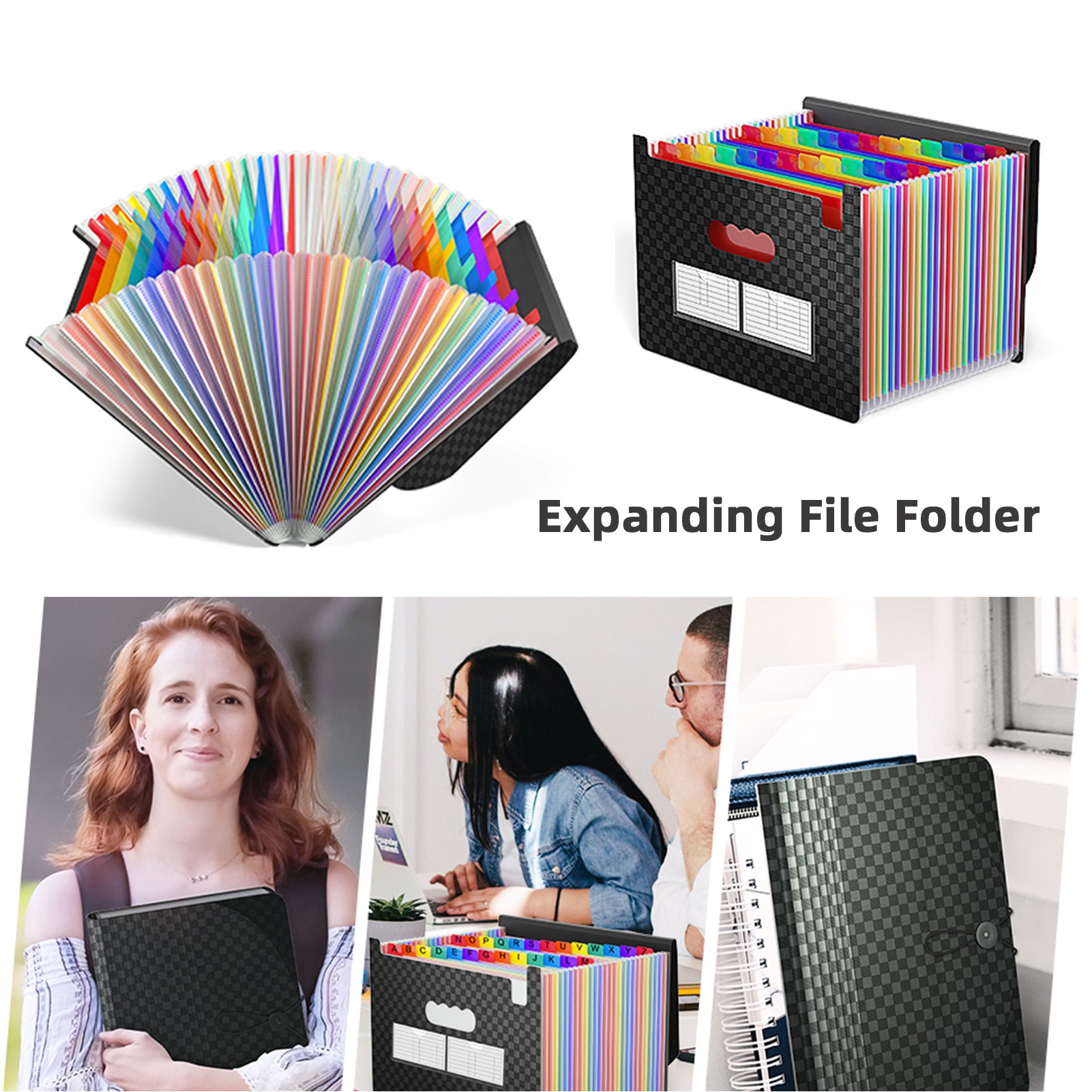 25 Pockets Accordian File Organizer 2