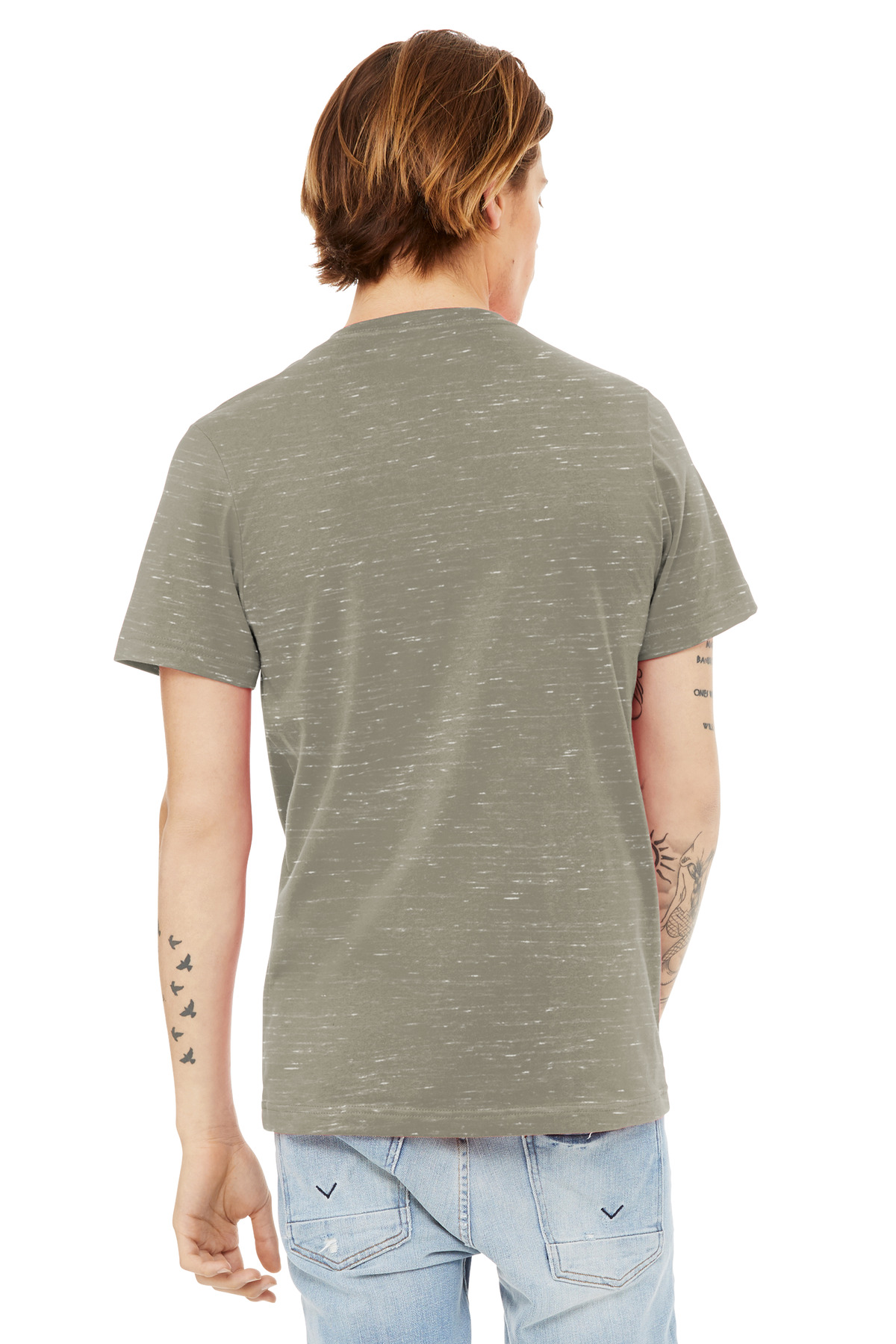 BELLA+CANVAS Unisex Textured Jersey V-Neck Tee BC3655 2