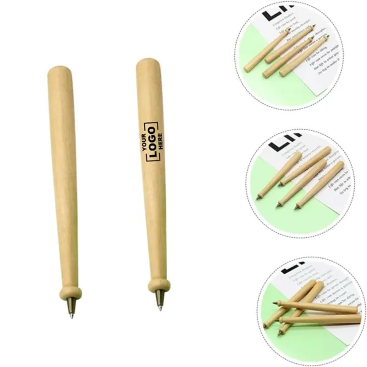 Wooden Baseball Bat Shape Ballpoint Pen For Promo 1