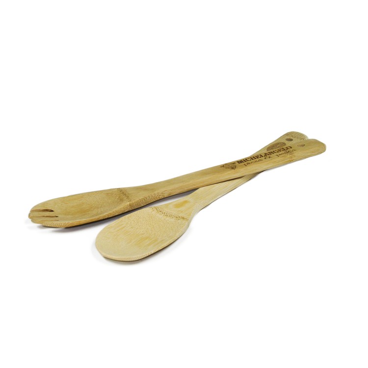 Bamboo 12" Salad Spoon 4