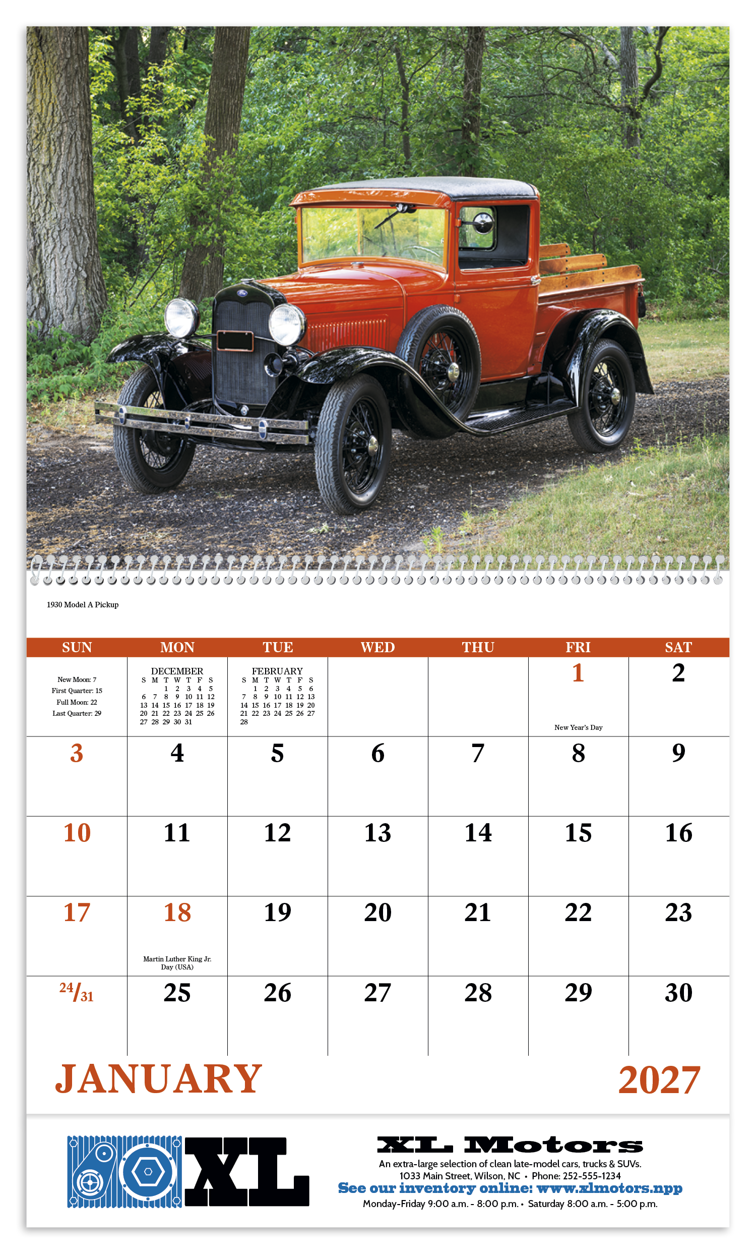 Good Value™ Treasured Trucks - Spiral Calendar 40