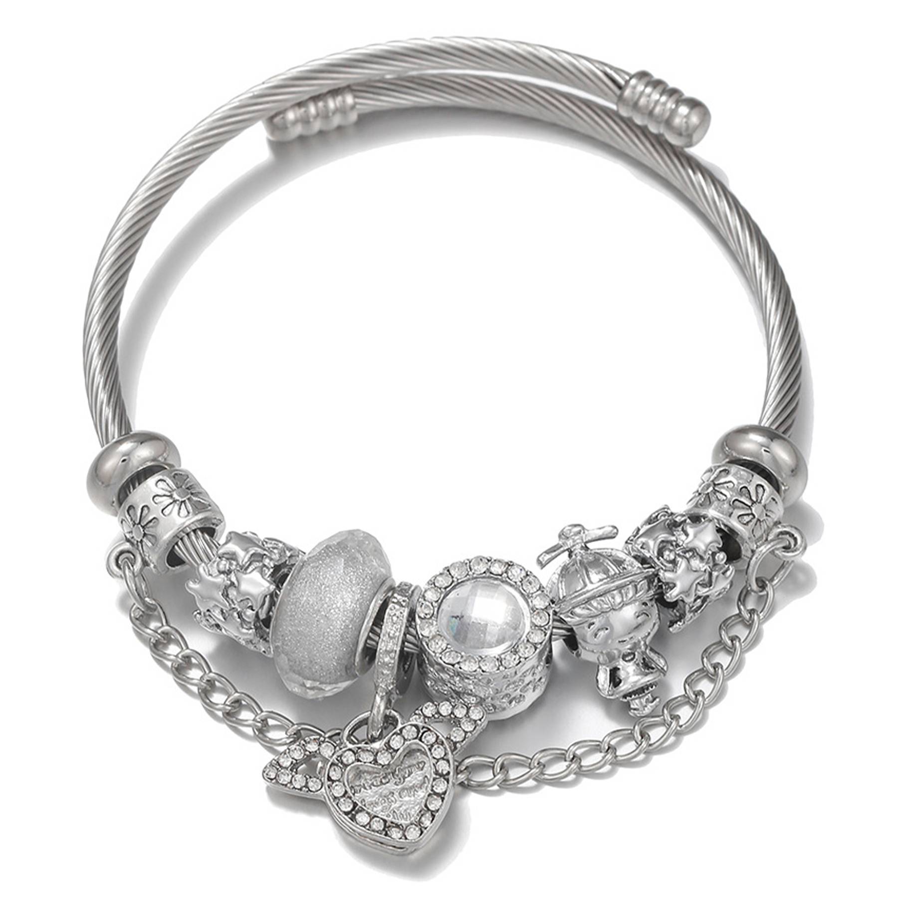 Alloy Cupid heart pendant bracelet 4