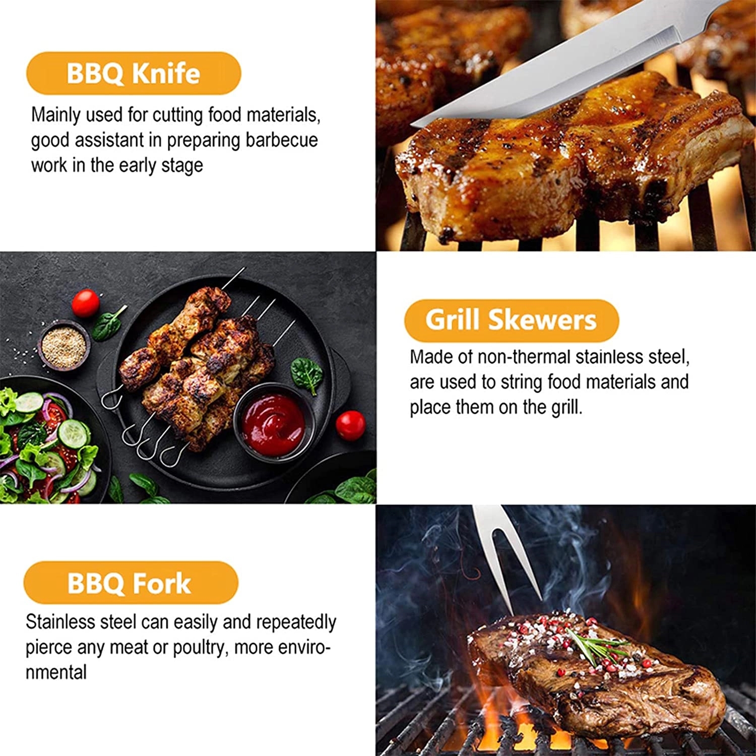 BBQ Tool Set 9 pieces 5