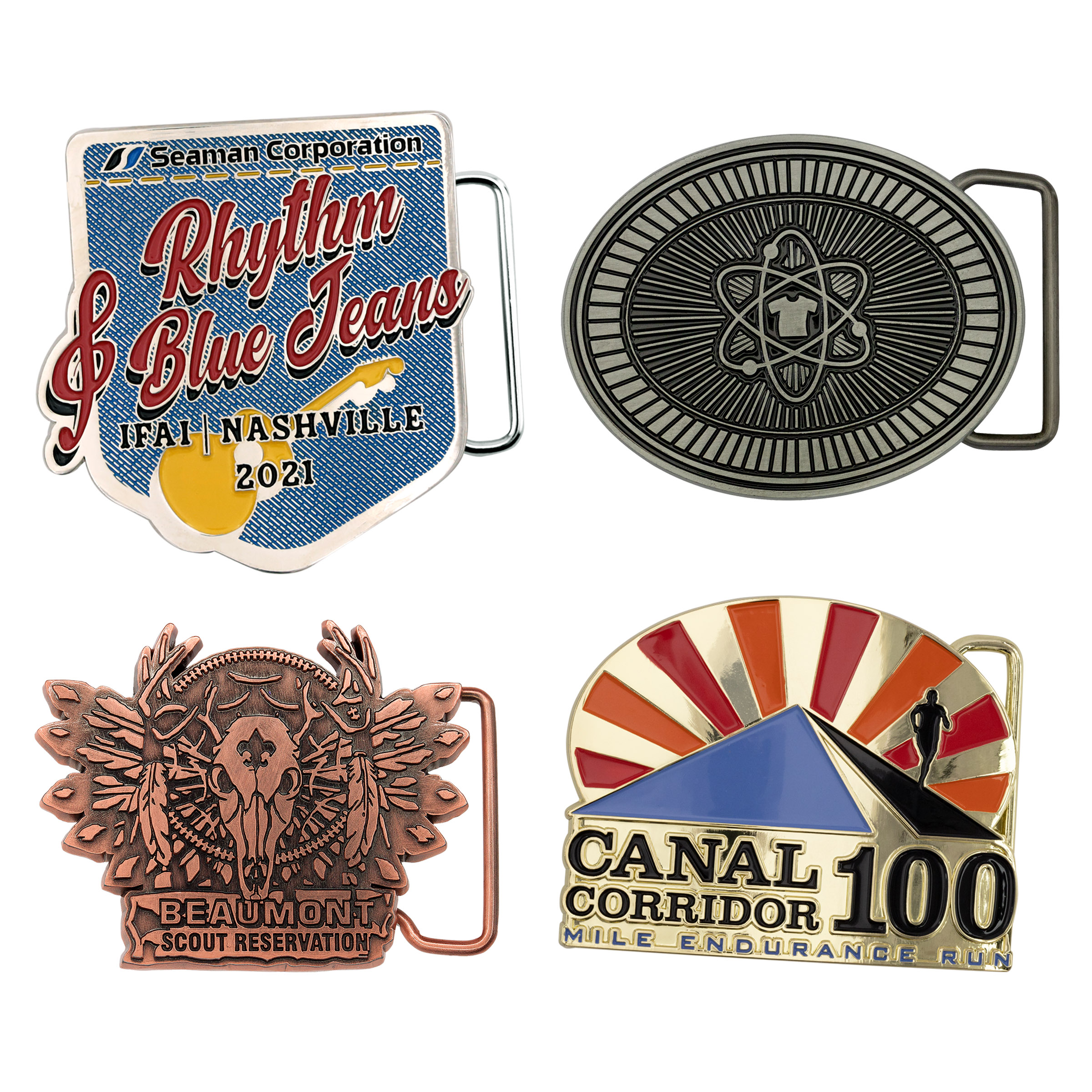 Custom Die Cast Belt Buckles (3") 7