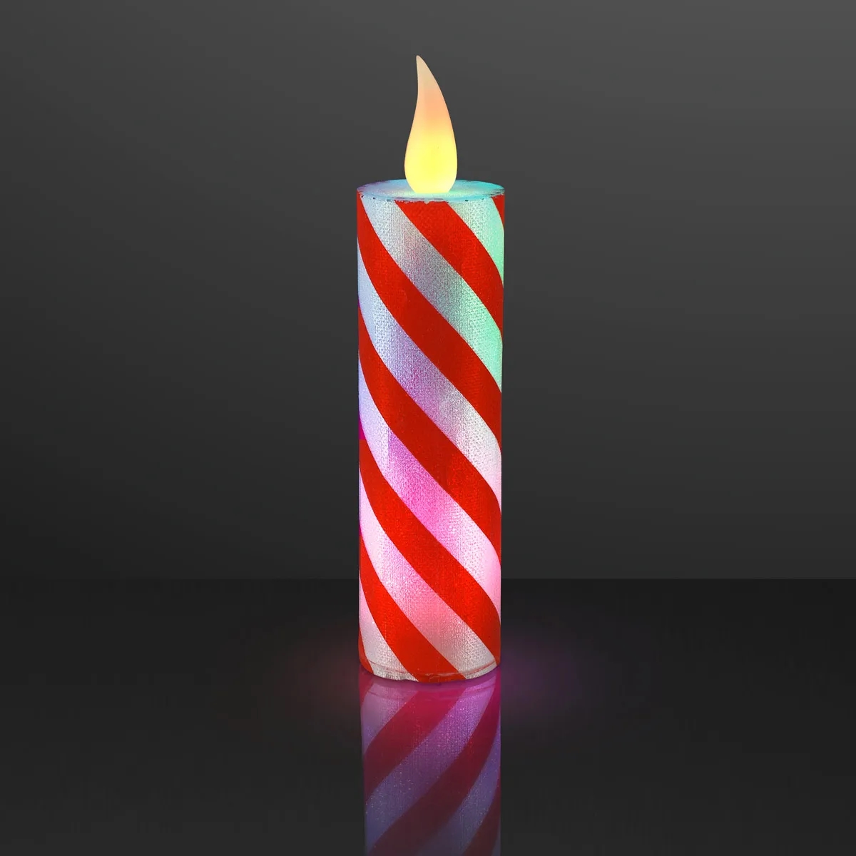 Candy Cane LED Christmas Candle 2