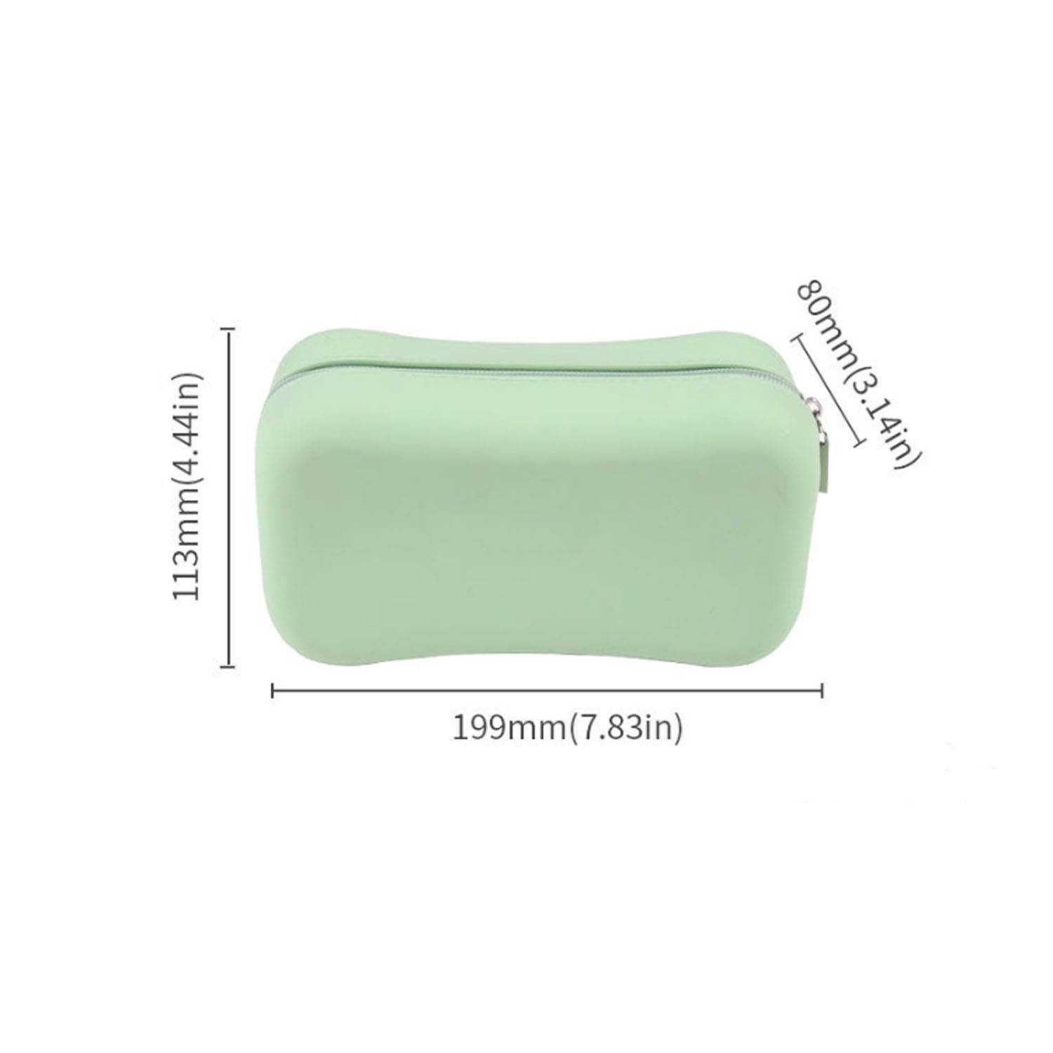 Spacious Waterproof Soap Shaped Silicone Cosmetic Bag 6