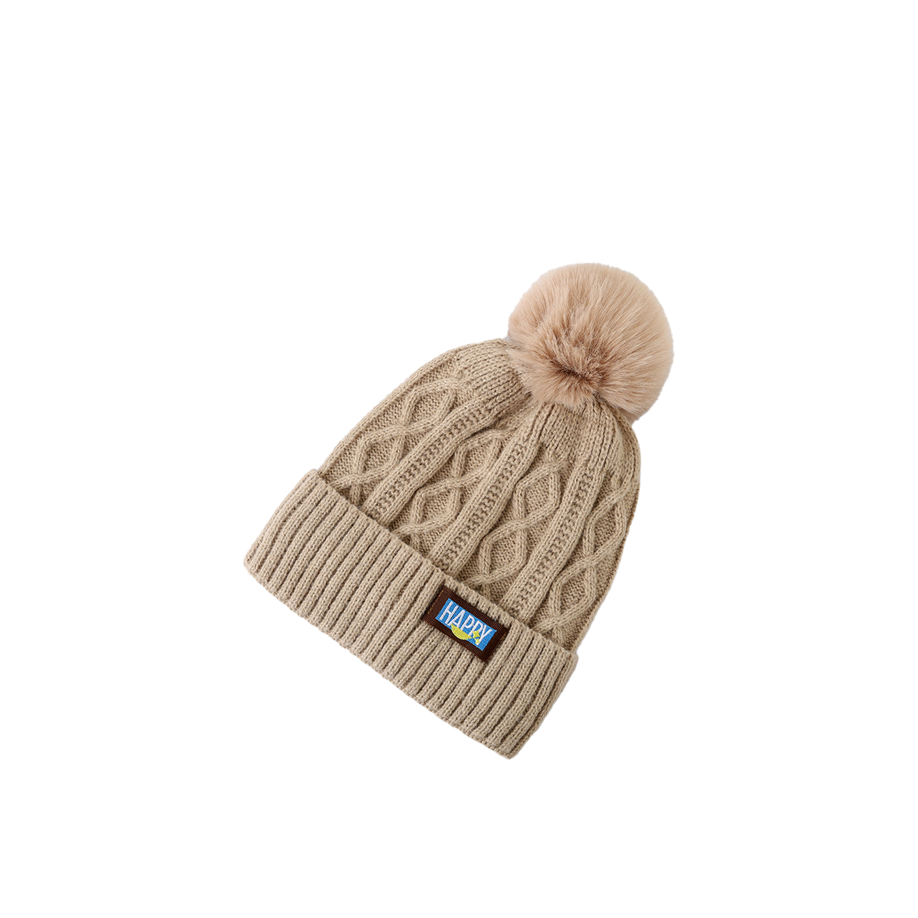 Winter Knitted Beanie With Cuff 3