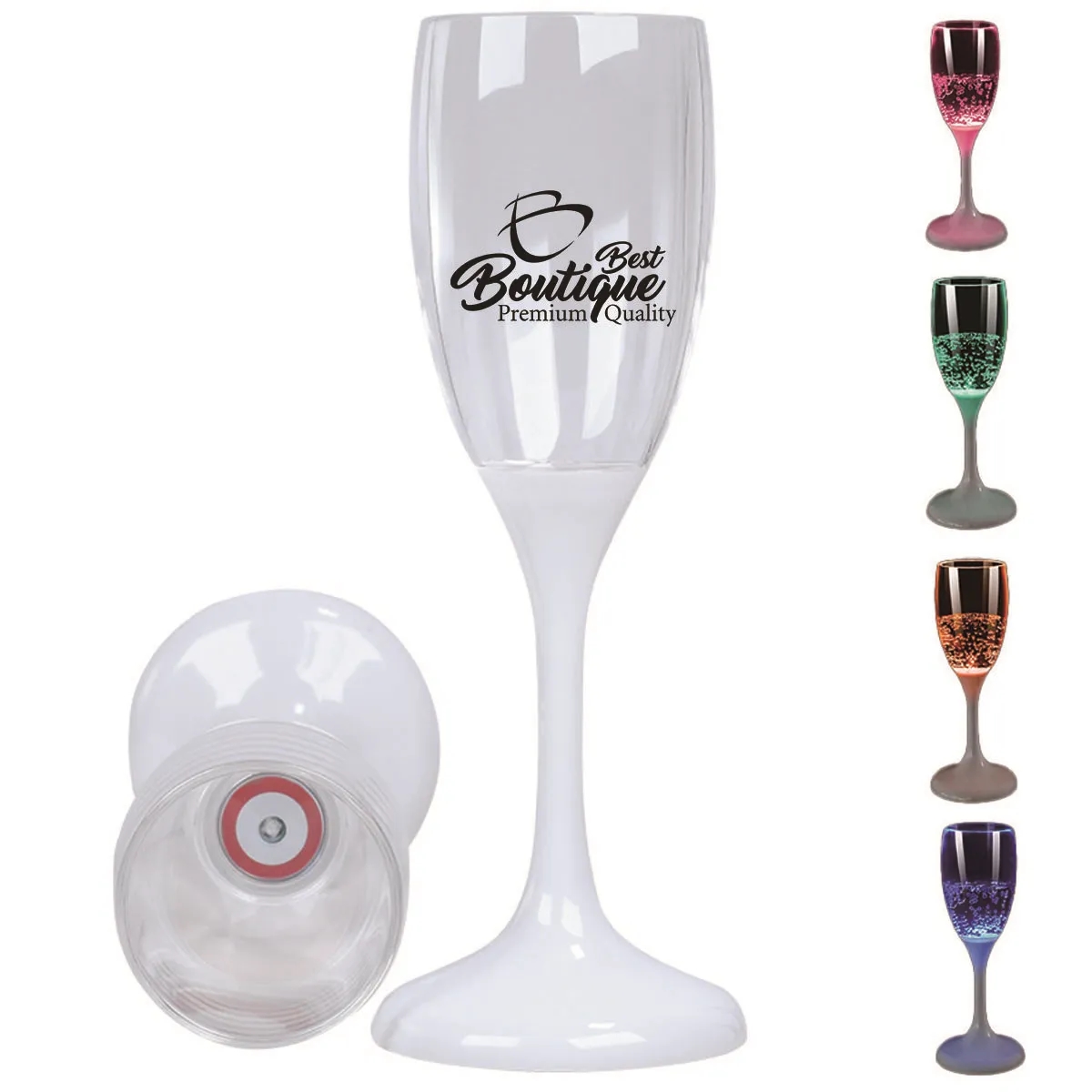 LED Light Up Colorful Party Cup Wine Champagne Flutes 2