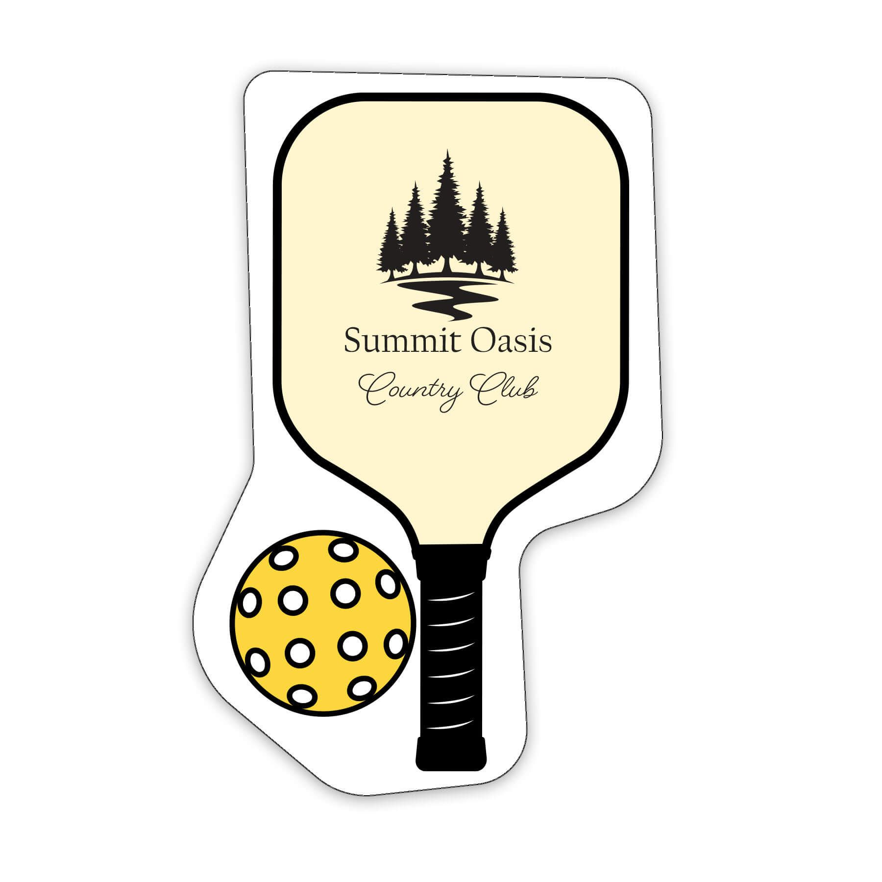 Pickleball Shaped NoteKeeper™ Magnet 35 Mil 5