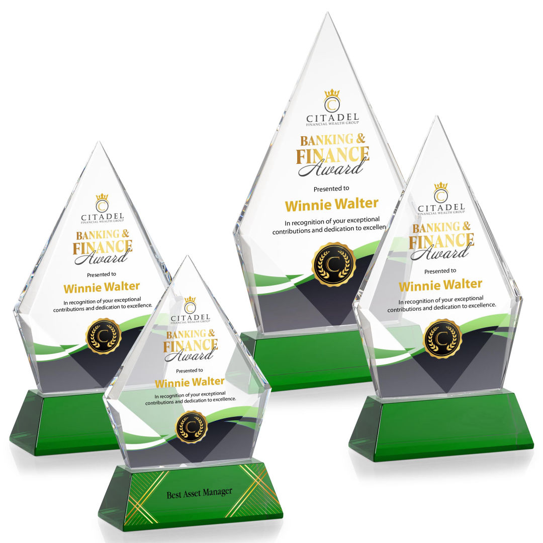 Shelton VividPrint™ Award on Newhaven Base - Green 7