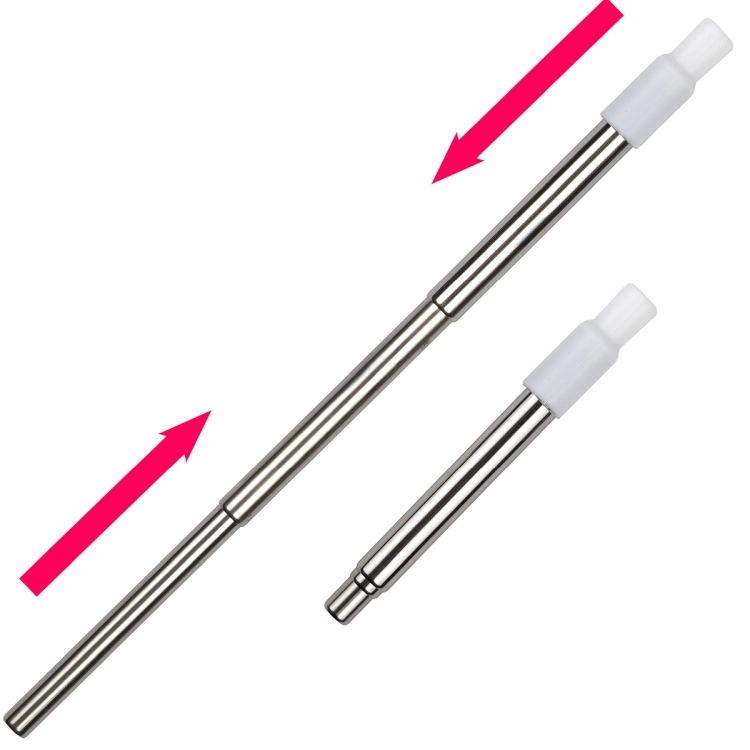 "Eco-Collapsible Straw" 8" Reusable Stainless Steel Straw 32