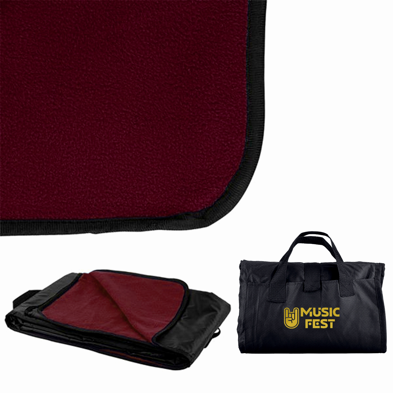 Fleece / Nylon Picnic Blanket 4