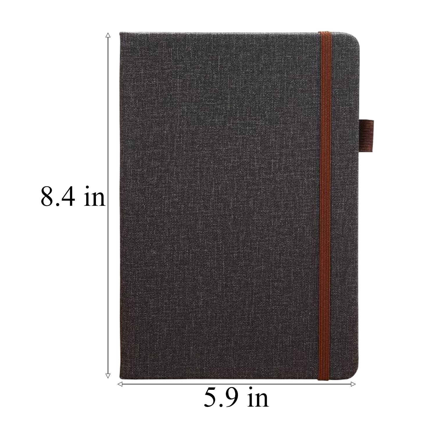 Solid Color PU Leather Notebook w/ Elastic Closure 7