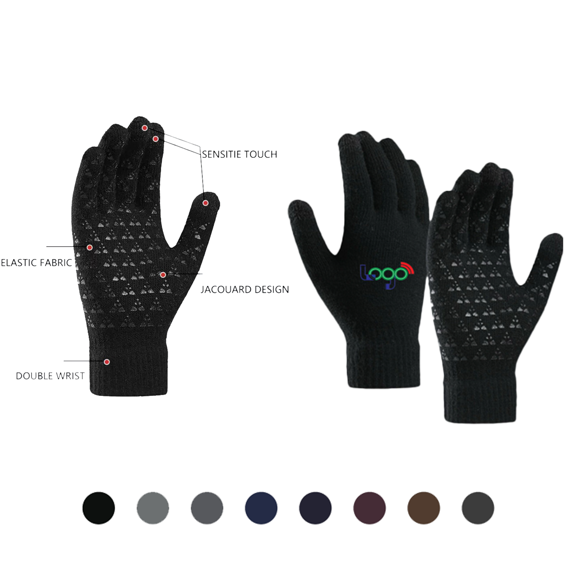 Winter Touchscreen Gloves with Anti-Slip Palm for Cycling and Outdoor Activities 2