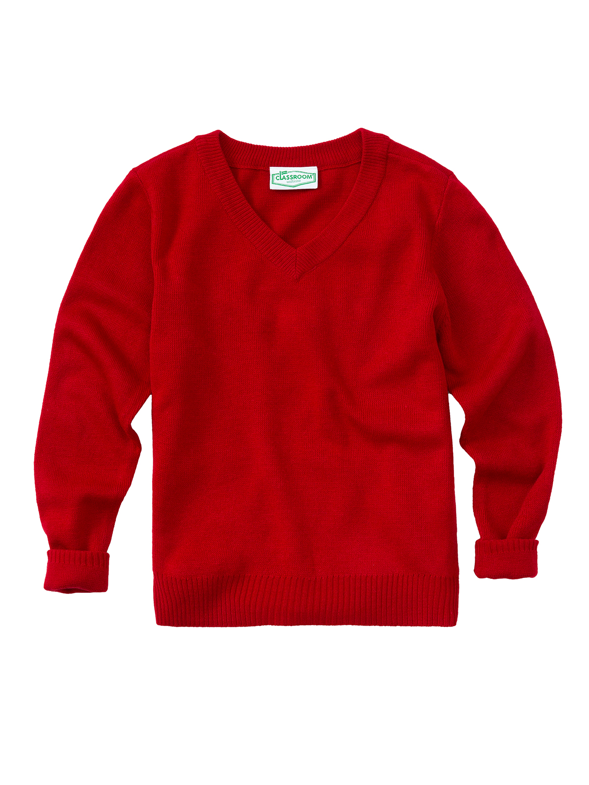 Classroom Uniforms - Youth Unisex Long Sleeve V-neck Sweater
