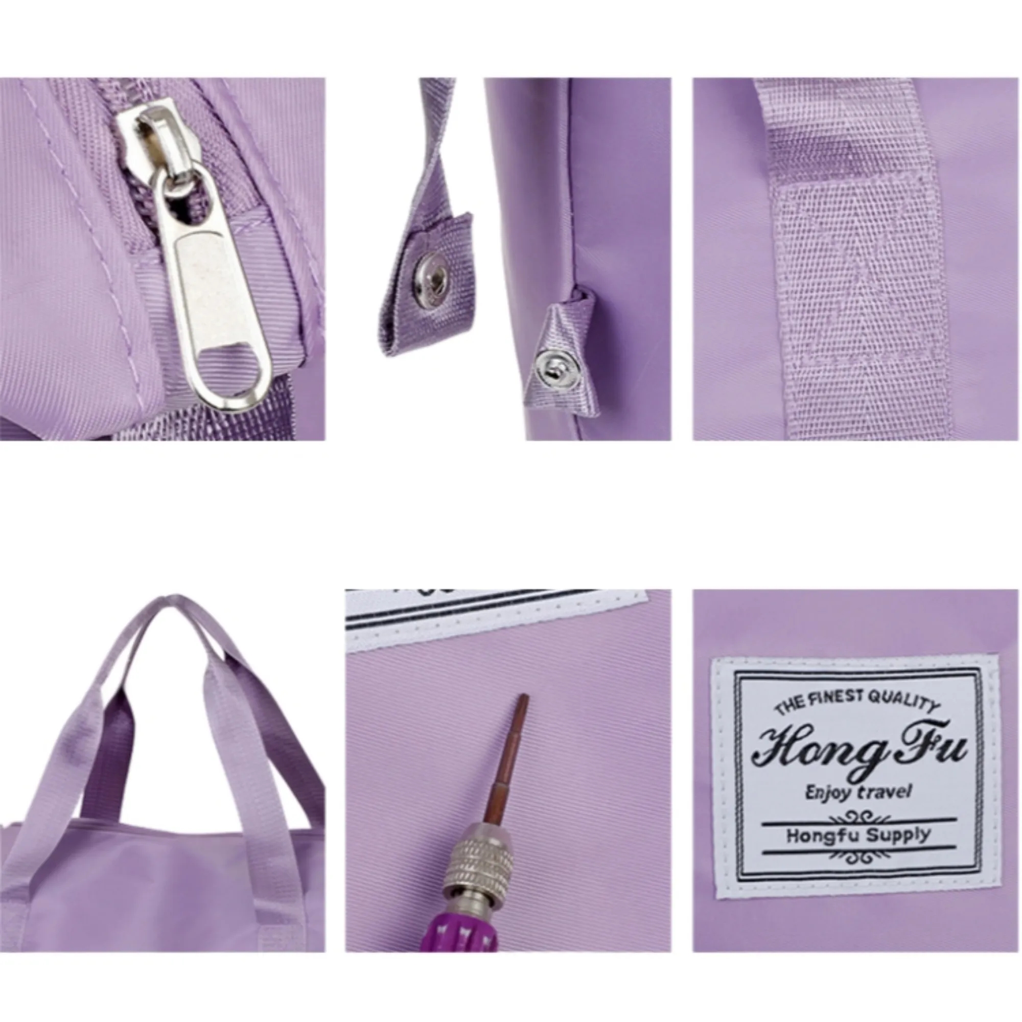 Wheeled Oxford Luggage Bag With 3 Sizes 3