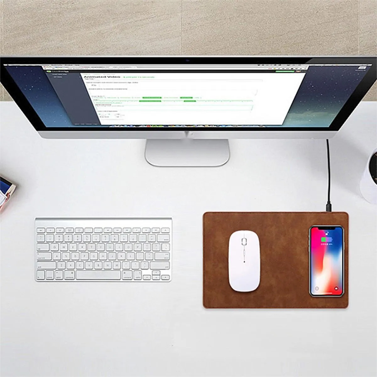 Wireless Charging Mouse Pad Mat 1