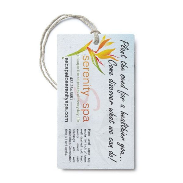 Seed Paper Product Tag, 2x3.5