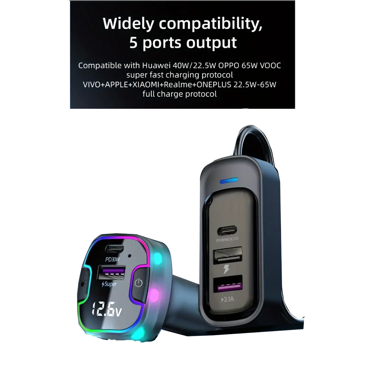 Intelligent High-Power Car Charger 3