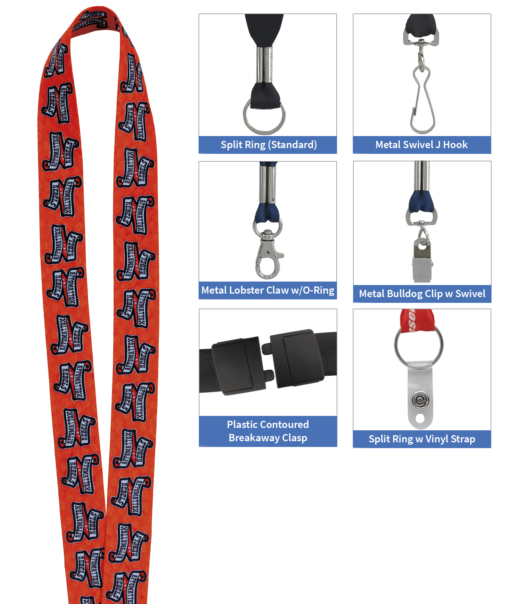 Good Value™ 1" Fine-Print Lanyard 4