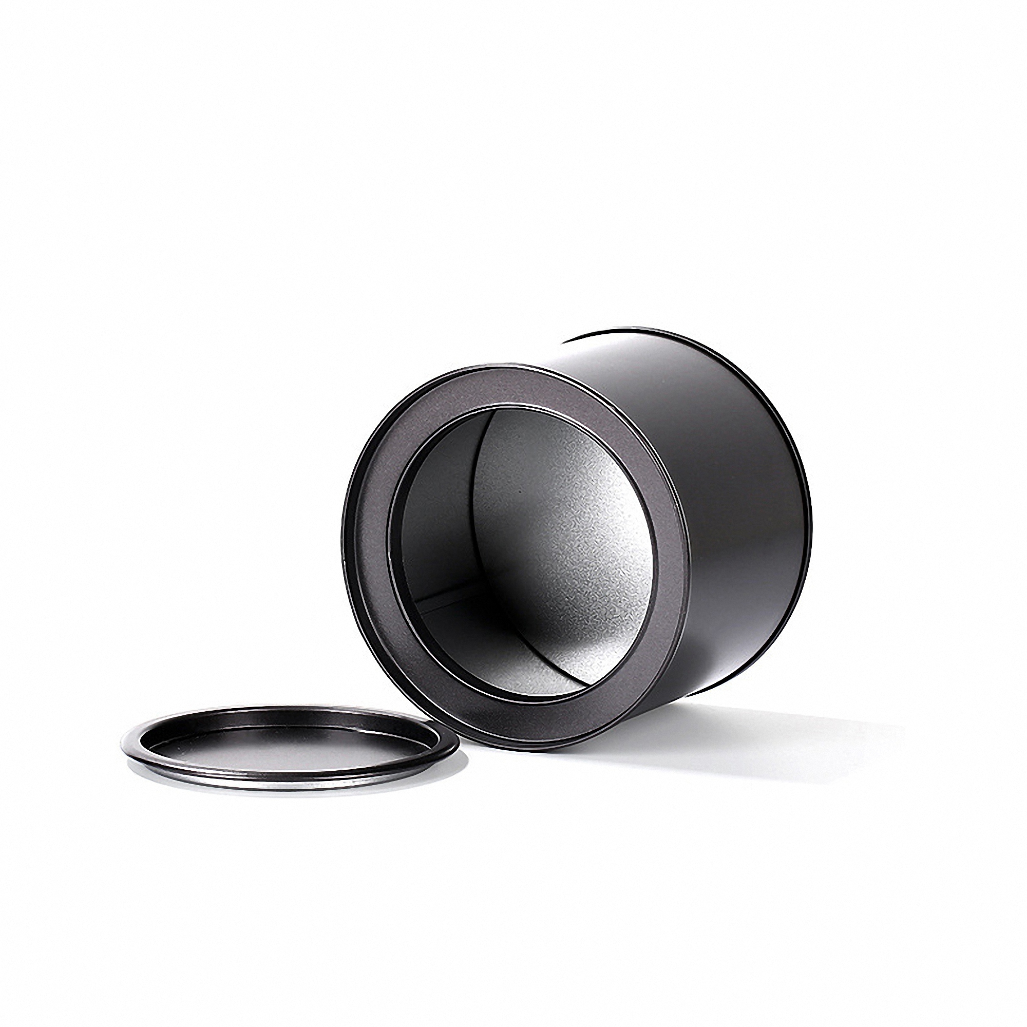 Round Metal Storage Can with Lid 2